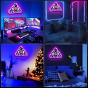 Neon gamer skilt med 5V USB-tilslutning