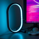 RGBIC Lampe i Ellipseform - 25 x 15 cm, 10W, Fjernbetjening, USB-tilslutning, 5V Input