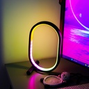 RGBIC Lampe i Ellipseform - 25 x 15 cm, 10W, Fjernbetjening, USB-tilslutning, 5V Input
