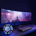 Infinity spejl lys - RGBW, 9W, USB tilslutning, inkl. fjernbetjening og 600lm.
