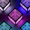 Infinity Cube 10x10 RGBIC - 3D lys effekt med fjernbetjening og USB tilslutning.