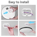 CCT loftlampe med RGBIC backlight - Ø30cm, 39W, Tuya, inkl. fjernbetjening - 230V, 2800lm