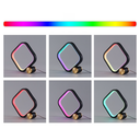 Firkantet RGBIC lampe med Bluetooth og 5V USB tilslutning - 15x15cm, 10W effekt, ideel til stemningsbelysning