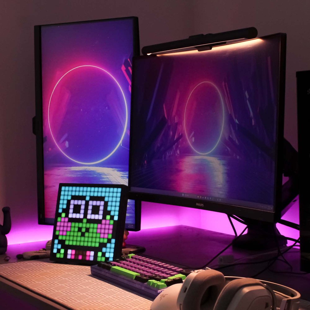 16x16 Pixel Bluetooth LED-display med 5V USB-strømforsyning - Effekt: 10W