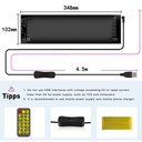 Pixel matrix panel 16x64 - Bluetooth, 5V USB Display til kreativ belysning og visning af billeder med praktisk 5V USB-input og Bluetooth-tilslutning