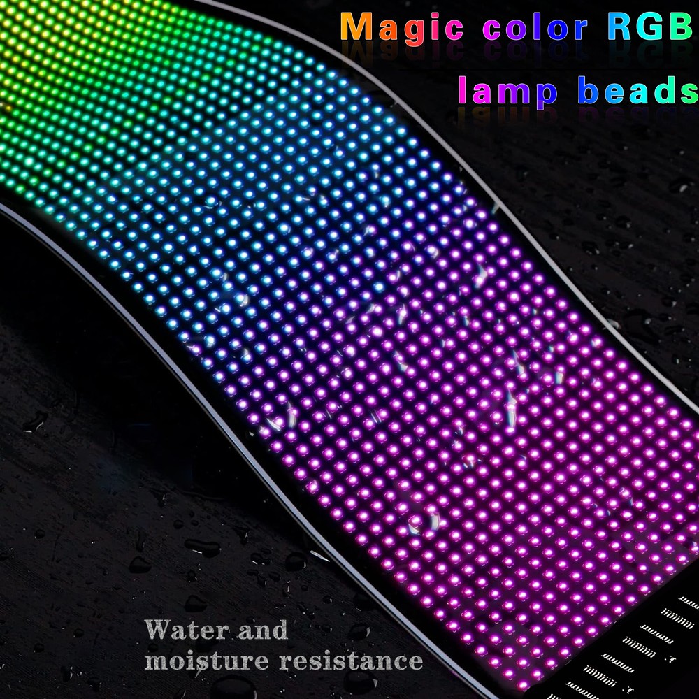 Pixel matrix panel 20x64 med Bluetooth og 5V USB-tilslutning