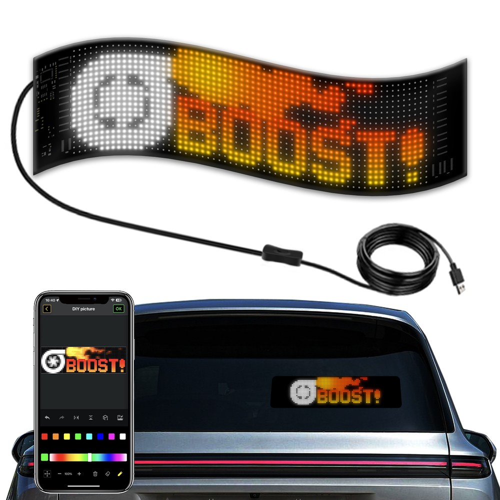 Pixel matrix panel 32x96 - Bluetooth, 5V USB til DIY projekter og festlig belysning
