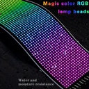 Pixel matrix panel 32x128 med Bluetooth og 5V USB-tilslutning til lyskunst og kreative projekter