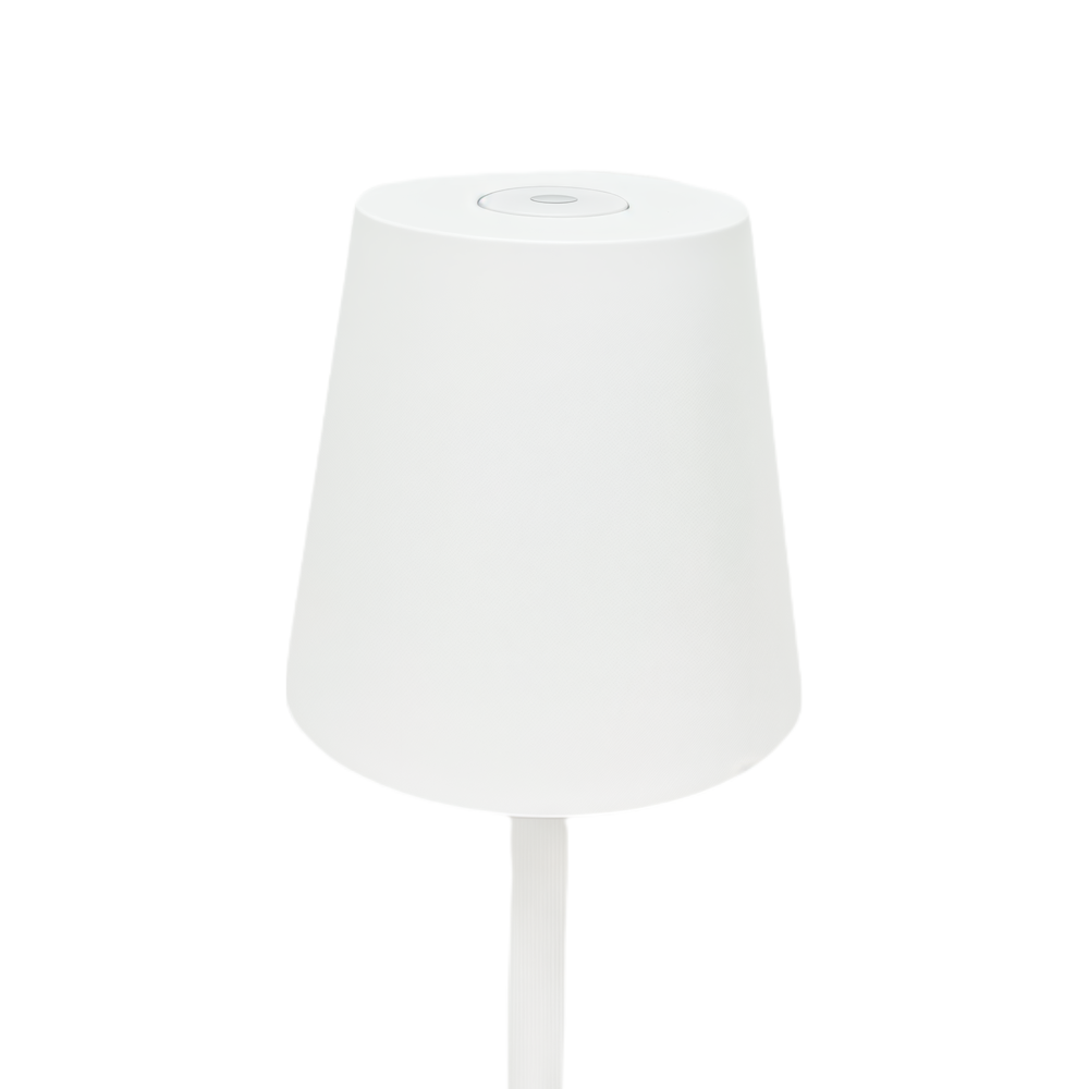 Opladelig LED mini bordlampe - Hvid, 24cm, touch dæmpbar, IP54