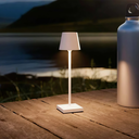 Opladelig LED mini bordlampe - Hvid, 24cm, touch dæmpbar, IP54