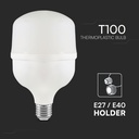 T100 LED Pære 30W E27 Plastik, 6500K - Kraftig lysstyrke på 3210lm og høj farvegengivelse med RA80