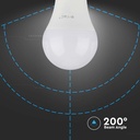LED Pære E27 10,5W - Plastik, 3000K, 1055lm, RA80, A60 Design