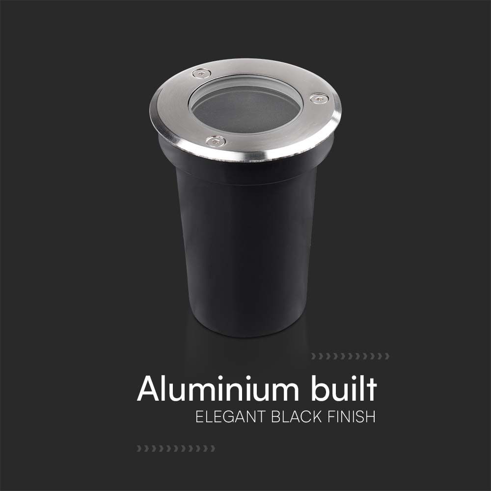 Mini nedgravningsspot GU10 lampe, rund, V-Tac Pro serie, 3 års producentgaranti, IP67