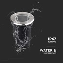 Mini nedgravningsspot GU10 lampe, rund, V-Tac Pro serie, 3 års producentgaranti, IP67