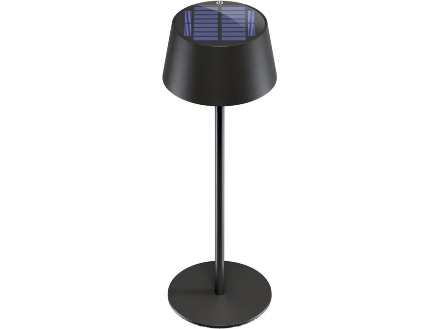 Trådløs LED solar bordlampe, sort (IP44)