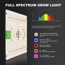 Quantum vækstlampe 65W med ophæng, fuldt spektrum, høj farvegengivelse og vandtæt IP65-rating