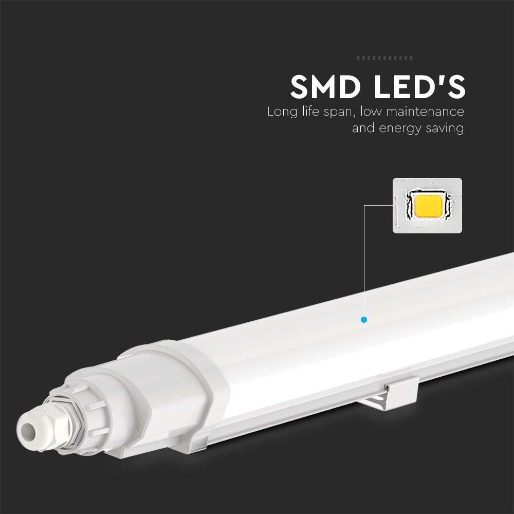 V-Tac Vandtæt LED Armatur, 18W, 60 cm, IP65