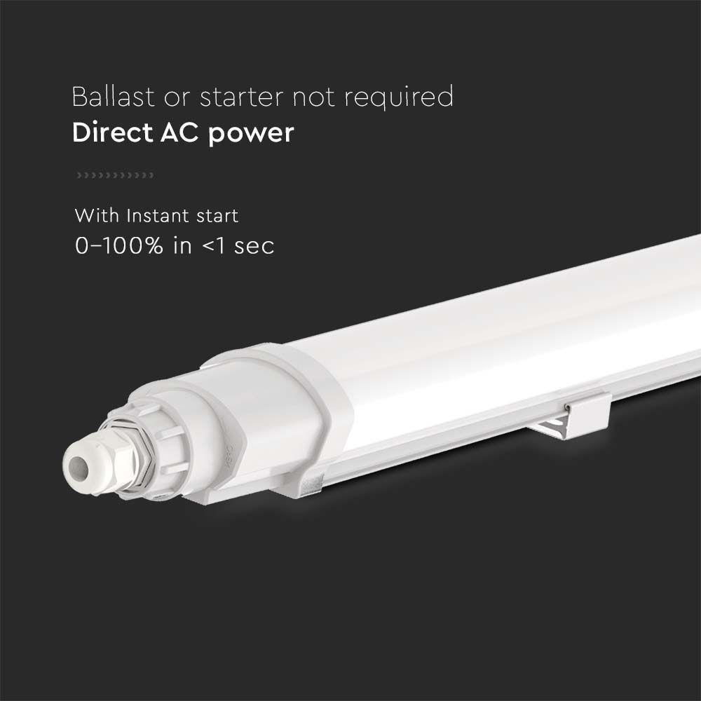 V-Tac Vandtæt LED Armatur, 18W, 60 cm, IP65