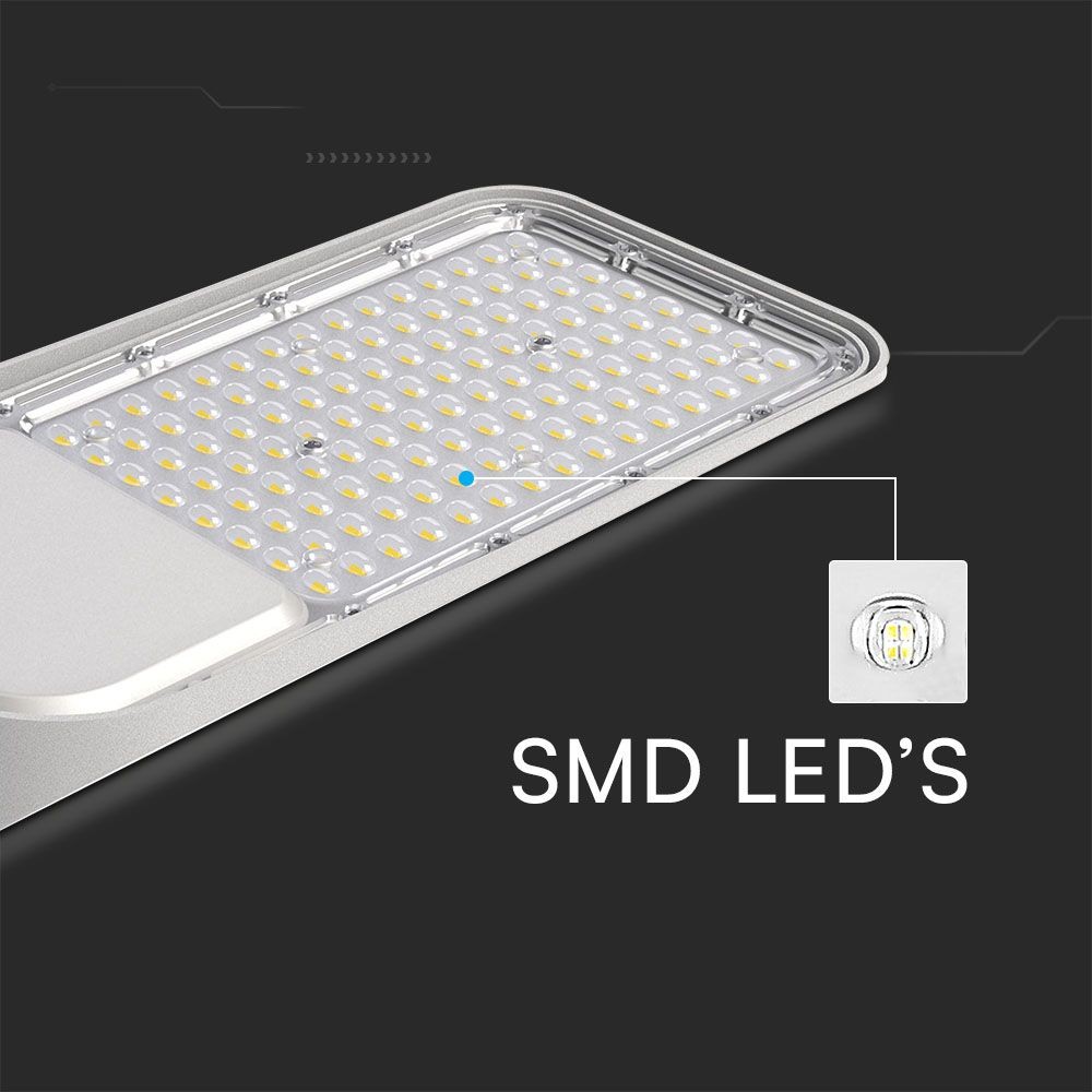 100W LED Gadenlygte med Samsung Chip, Adaptor og 5 års garanti