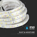 V-Tac Stænktæt LED Strip - 5m, 9W/m, 24V, IP65