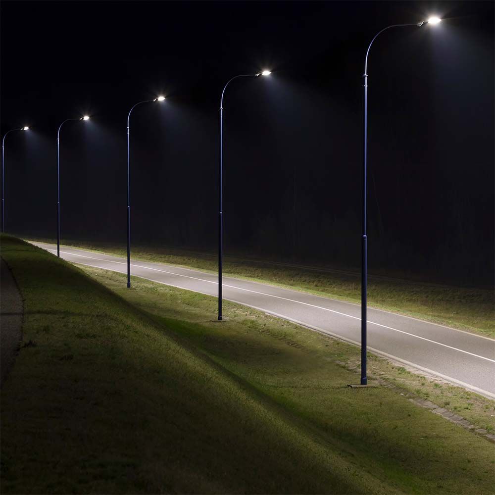 50W LED gadelys med 4000K lysfarve, 4270lm, RA70, IP65 – Vejrbestandig og energieffektiv belysning til gader og veje