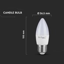 LED Kertepære E27 - 4,5W, 6500K, 470lm, RA80 - Energibesparende lyskilde til din lampe med stor E27 fatning