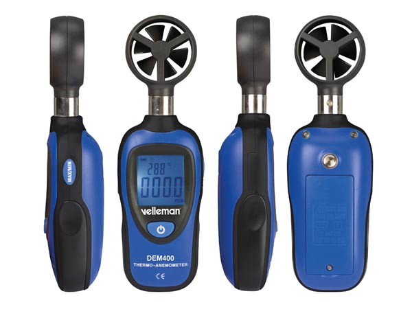 DEM400 Mini termometer & vindmåler