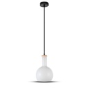 Hvid glaspendel lampe - elegant belysning til ethvert rum