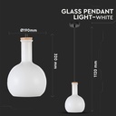 Hvid glaspendel lampe - elegant belysning til ethvert rum