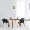 Højfrekvens porcelæns lampe med E27 fatning i Grøn - perfekt til dit hjem!