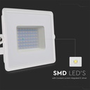 50W LED Projektør med Hvidt Hus, 6500K Lysfarve, 4300lm, RA70, IP65 Beskyttelse