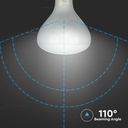 8W R125 LED Kultrådspære E27, 4000K Dæmpbar - Energibesparende LED lyskilde med stor E27 fatning, 600lm og høj farvegengivelse (RA80) - Ideel til dæmpbare belysningsløsninger.