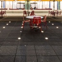 Nedgravningsspot med LED-lys i sølv, 1W, 6400K, 51lm, RA80, IP67, energieffektiv