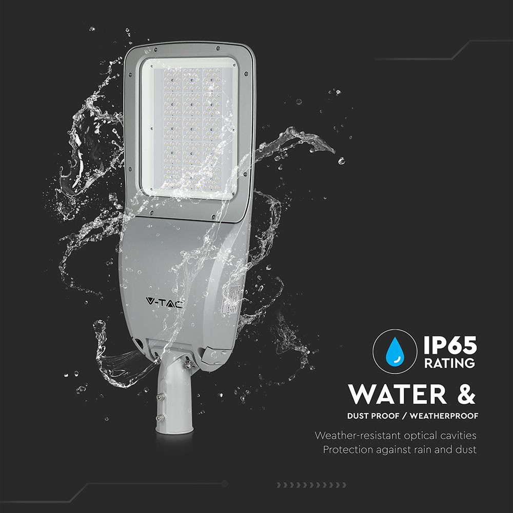 160W LED Gadelygte med TYPE III-M linse og Samsung chip - 4000K, 130lm/W, 20800lm, RA70 - IP65, 5 års garanti