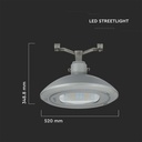 100W LED Nedhængt Gadelygte Samsung Chip 4000K (130lm/W) - 5 års garanti