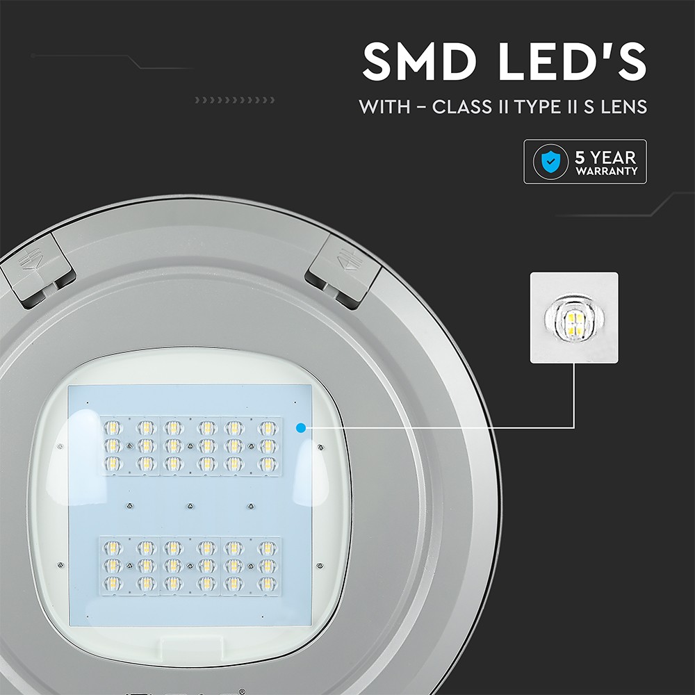 100W LED Nedhængt Gadelygte Samsung Chip 4000K (130lm/W) - 5 års garanti