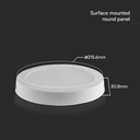 18W Panel med Samsung Chip og 5 års garanti - Bagbelyst, Påbygning, 3000K, Rund