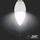 3,5W RGB+6400K Kertepære E14 - Dæmpbar med RF Kontrol - 320lm - RA80