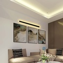 16W LED Væglys i Sort, 3000K, IP65, RA90, 2035lm - 1010*60*50mm