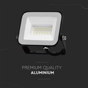 20W Projektør med Samsung chip, 4000K, Sort hus, Gråt glas - 5 års garanti