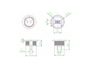 5-48V bil-batteri panel-voltmeter - Hvid LED
