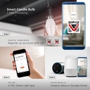 V-Tac 5W Smart Home LED pære - Tuya/Smart Life, kompatibel med Google Home, Alexa og smartphones, E14