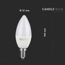 V-Tac 5W Smart Home LED pære - Tuya/Smart Life, kompatibel med Google Home, Alexa og smartphones, E14
