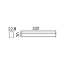 V-Tac 4W kompakt armatur - Samsung LED chips, 30 cm, 360lm, RA80 (5 års producentgaranti)