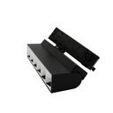 Justerbar LED lysskinne til 3-faset skinner, 36W, 23,5 cm, sort - LEDlife RA92, 230V input, 5500lm
