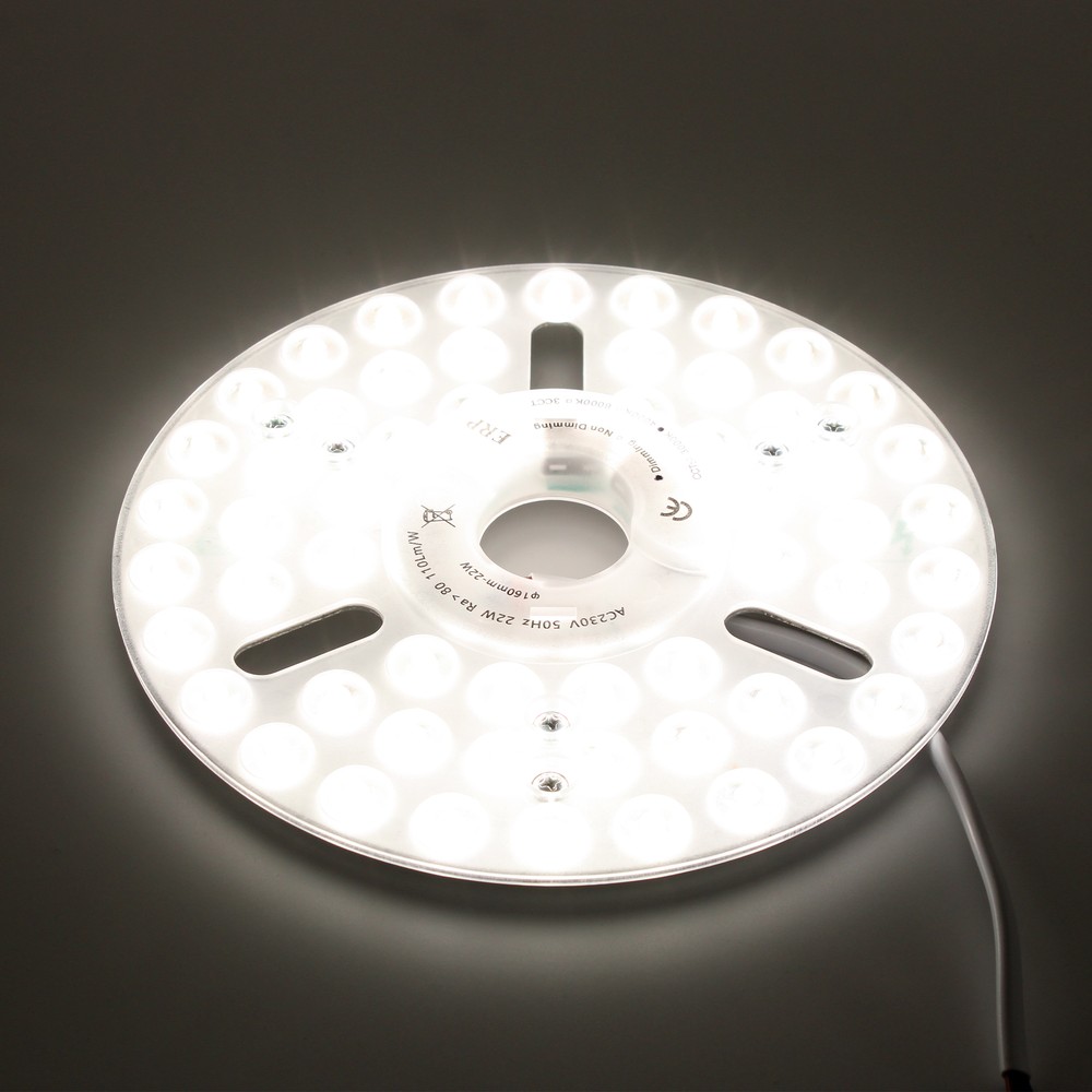 24W dæmpbar LED indsats med linser, flicker free