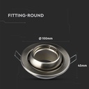VIP GU10 lampe - rund, satin nikkel, elegant belysning til dit hjem