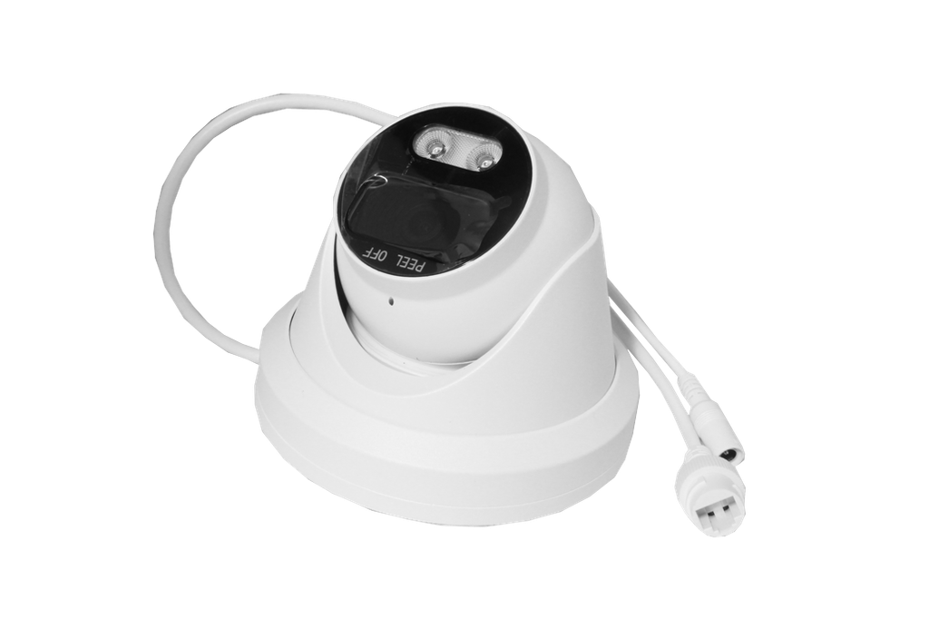 IP Dome netværkskamera - 8MP, 40m IR+hvid lys, PoE (IP67)