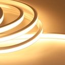 10m Varm hvid LED strip - Fleksibel neon flex belysning med 10x10 mm dimensioner, 10W/m, 24V, RA81