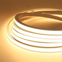 10m Varm hvid LED strip - Fleksibel neon flex belysning med 10x10 mm dimensioner, 10W/m, 24V, RA81